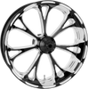PERFORMANCE MACHINE (PM) Rear Wheel - Virtue - Platinum Cut - 18 x 5.5 - With ABS - 09+ FLT One-Piece Aluminum Wheel — Virtue - Team Dream Rides