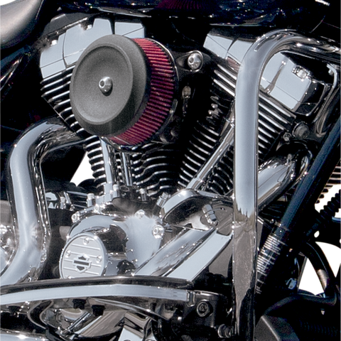 S&S CYCLE Cover Air Cleaner Bob Dish Black Stealth Air Cleaner Cover - Team Dream Rides