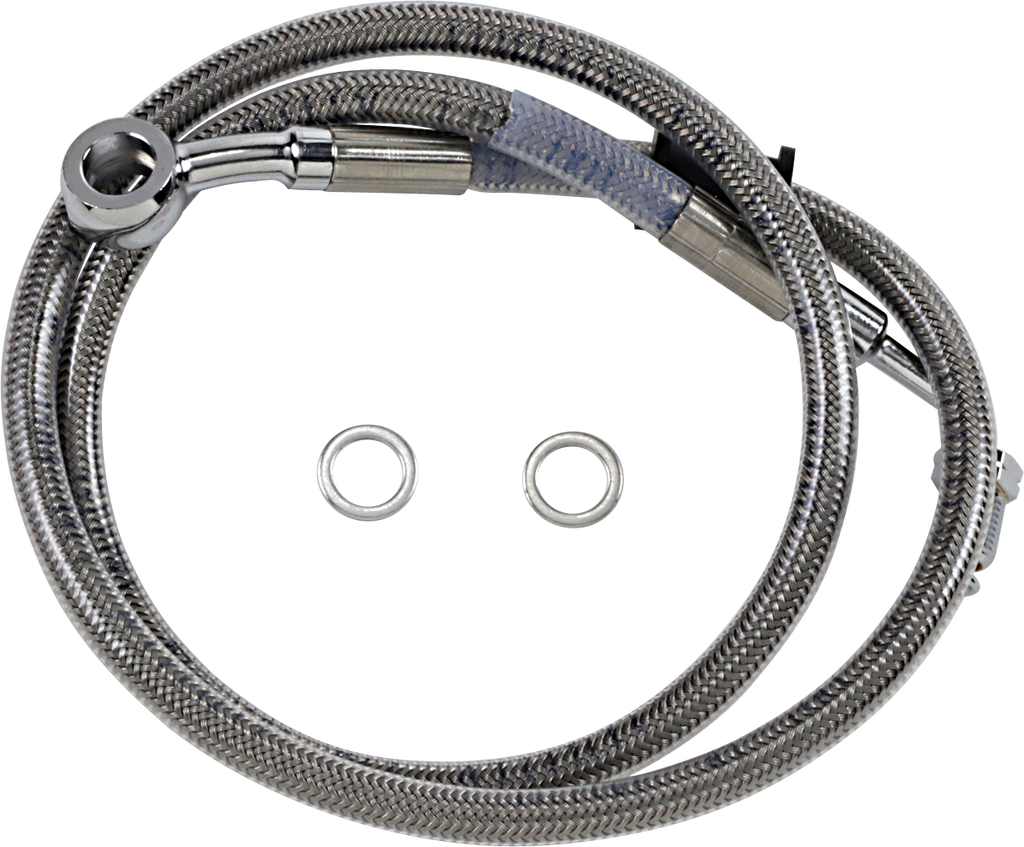 DRAG SPECIALTIES Brake Line - +6" - Stainless Steel - '18-'20 Softail Extended Length Stainless Steel Brake Line - Team Dream Rides