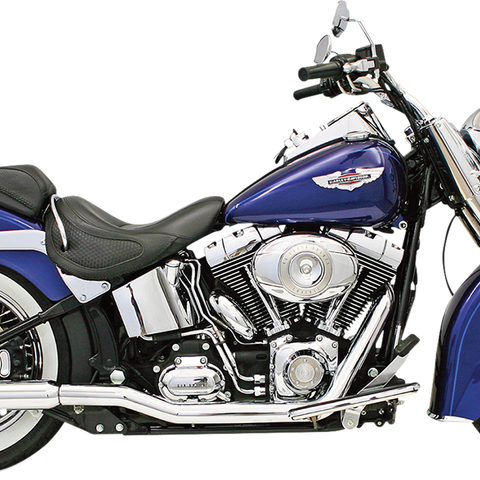 BASSANI XHAUST Chrome Mufflers - Slash-Down Slip-On Mufflers for True Dual Headers - Team Dream Rides