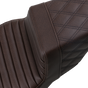 SADDLEMEN Step Up Seat - Lattice Stitched - Brown - FLH Step Up Seat — Lattice Stitched - Team Dream Rides
