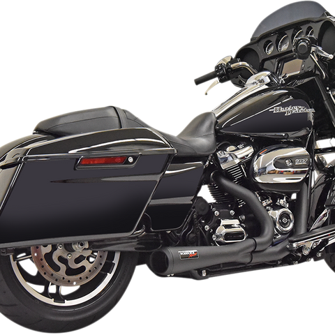 BASSANI XHAUST Short 2:1 Exhaust for FL - Black Road Rage 2:1 Short Exhaust System - Team Dream Rides