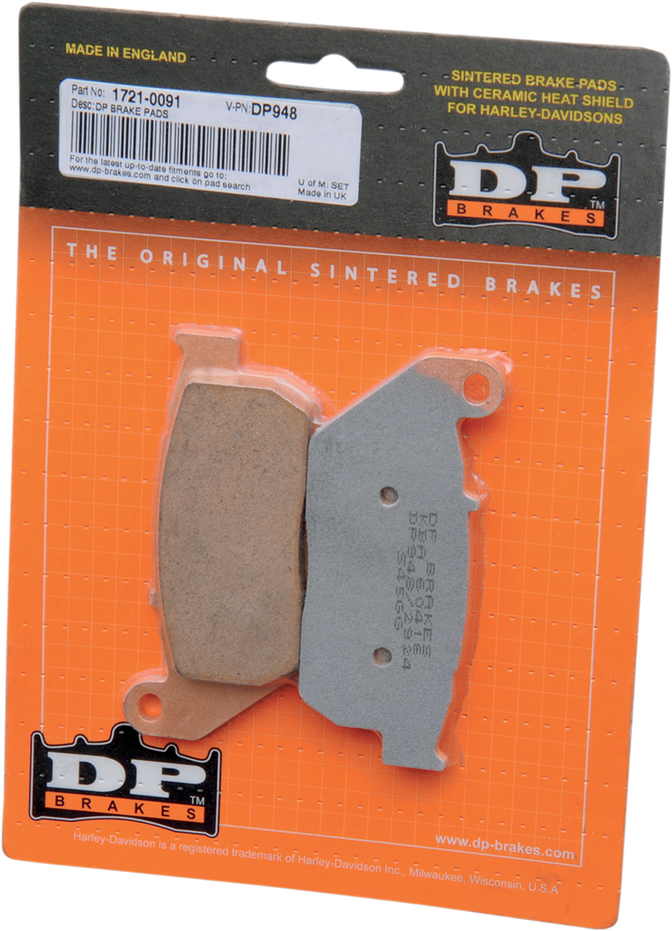 DP BRAKES Sintered Brake Pads - DP948 Sintered Metal Harley/Buell Brake Pads - Team Dream Rides