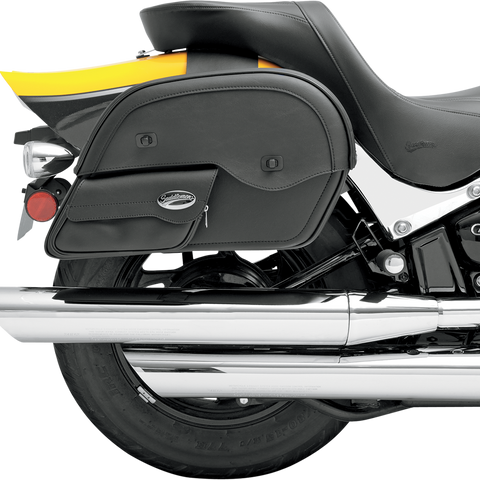 SADDLEMEN Cruis'n™ Slant Face Pouch Saddlebags - Jumbo Cruis'n™ Slant Face Pouch Saddlebags - Team Dream Rides