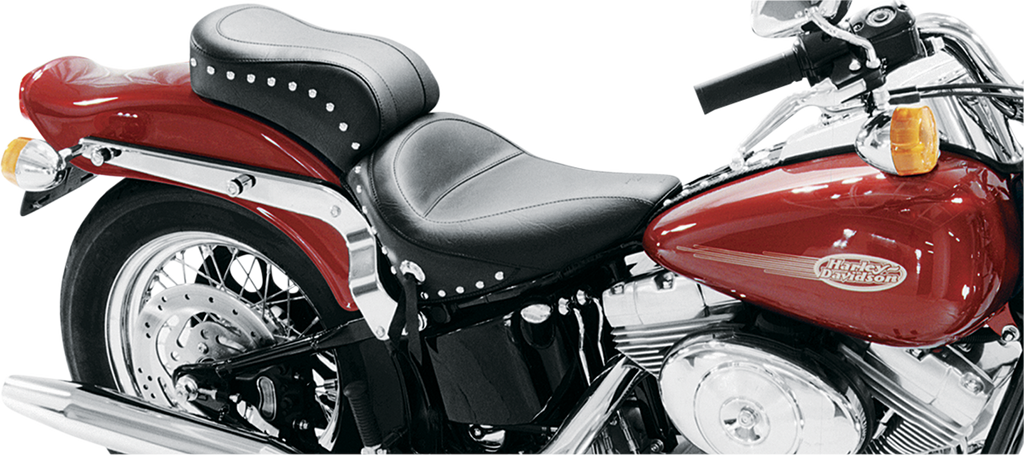 MUSTANG Original Studded Seat - Softail '00-'05 Studded 2-Up  Seat - Team Dream Rides