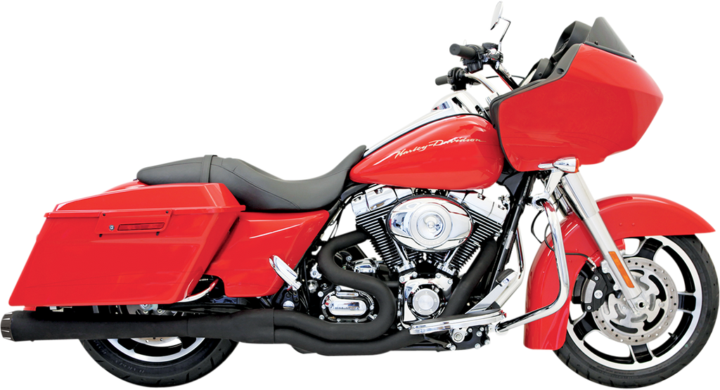 BASSANI XHAUST Megapower 2:1 Exhaust - Black Road Rage II Mega Power 2:1 Touring Exhaust - Team Dream Rides