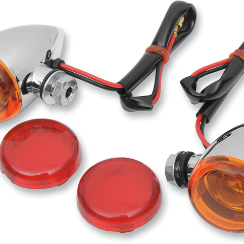 DRAG SPECIALTIES Mini-Duece Marker Light Kit - Amber/Red Mini Deuce Marker Lights — Marker Light - Team Dream Rides