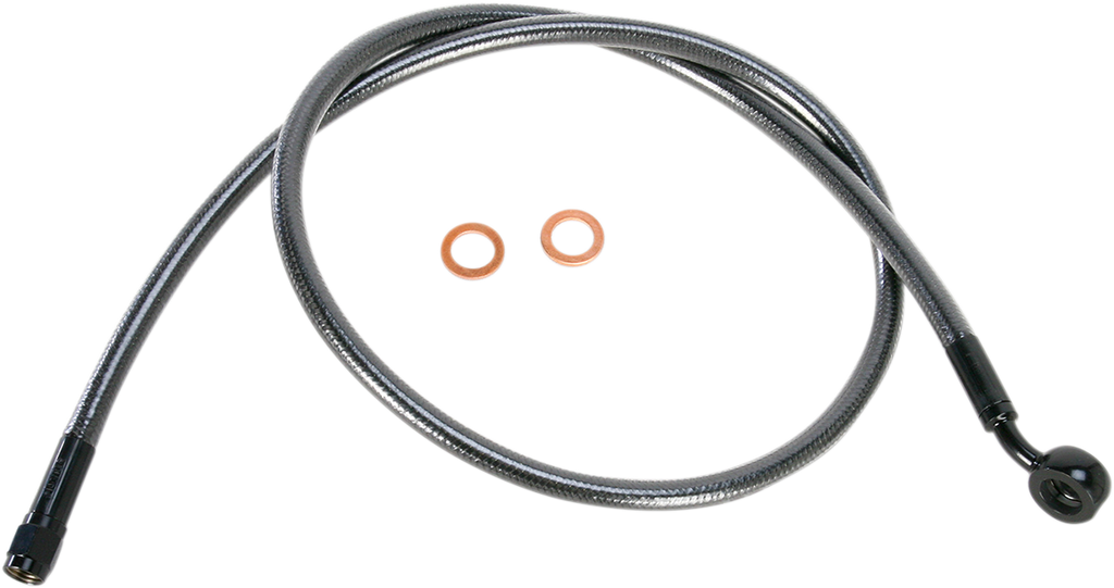 MAGNUM Black Pearl Brake Line - Front - 36" Alternate Length Designer Series ABS-Specific Front Brake Line Kit - Team Dream Rides