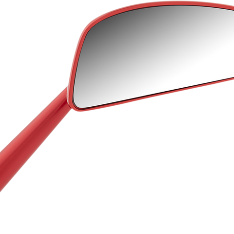 ARLEN NESS Tearchop Mirror - Righthand - Red Tearchop Mirror - Team Dream Rides