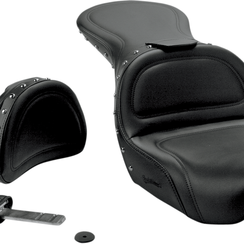 SADDLEMEN Explorer Special Seat - Backrest - Dyna Explorer Special Seat — Includes Backrest - Team Dream Rides