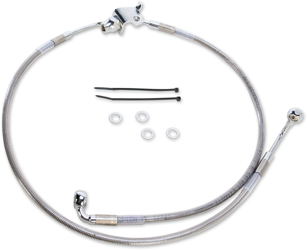 DRAG SPECIALTIES Brake Line - Rear Stainless Steel Brake Line Kit - Team Dream Rides