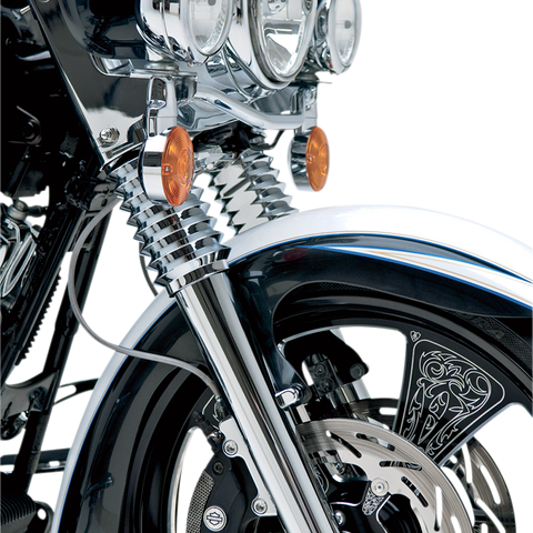 ARLEN NESS Hot Legs Fork Legs - Dual Disc - Smooth - Chrome - '08-'13 FLT Dual-Disc Hot Legs Fork Legs - Team Dream Rides