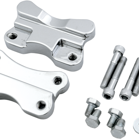 DRAG SPECIALTIES Fender-To-Fork Adapters - Chrome Fender to Fork Adapters for 21