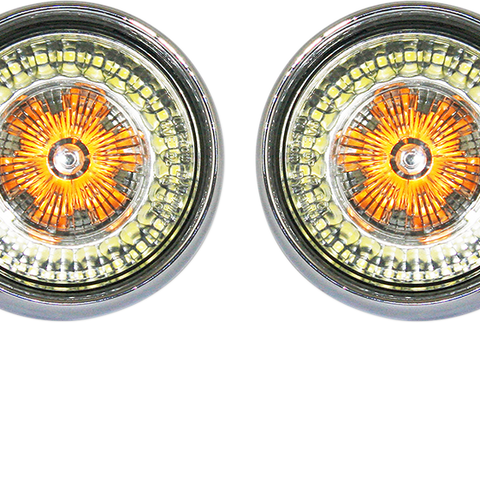 CUSTOM DYNAMICS Bullet Turn Signal - JAE CVO - Chrome - Smoke Lens ProBEAM® Ringz Bullet Bezel LED Turn Signal - Team Dream Rides