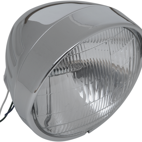 DRAG SPECIALTIES Headlight with Visor 6-1/2