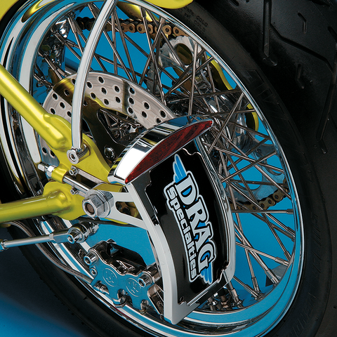 DRAG SPECIALTIES Side Mount Taillight/License Plate Mount - Curved Vertical - Half-Moon Axel Side Mount Half-Moon LED Taillight and License Plate Mount - Team Dream Rides