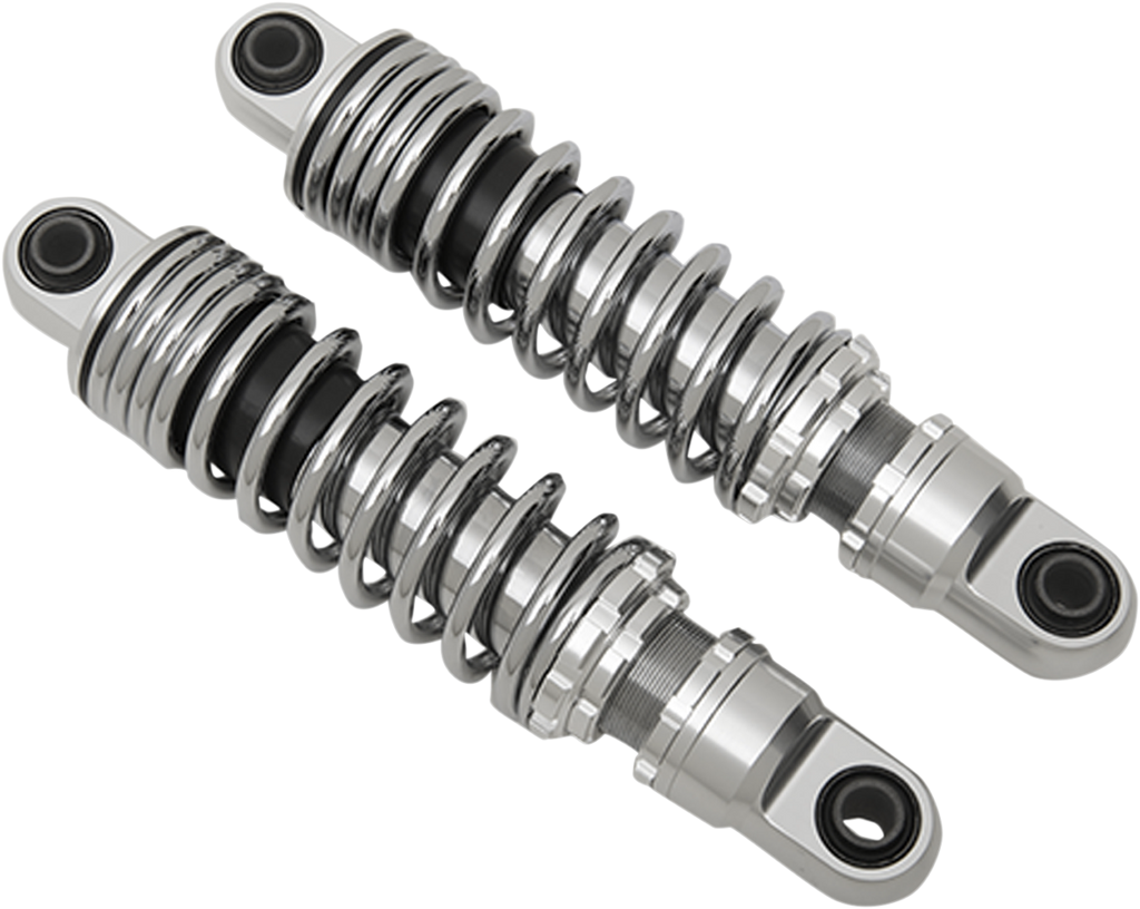 DRAG SHOCKS Premium Ride-Height Adjustable Shocks - Chrome - Standard - 11" Premium Ride-Height Adjustable Shocks — 11.00" - Team Dream Rides