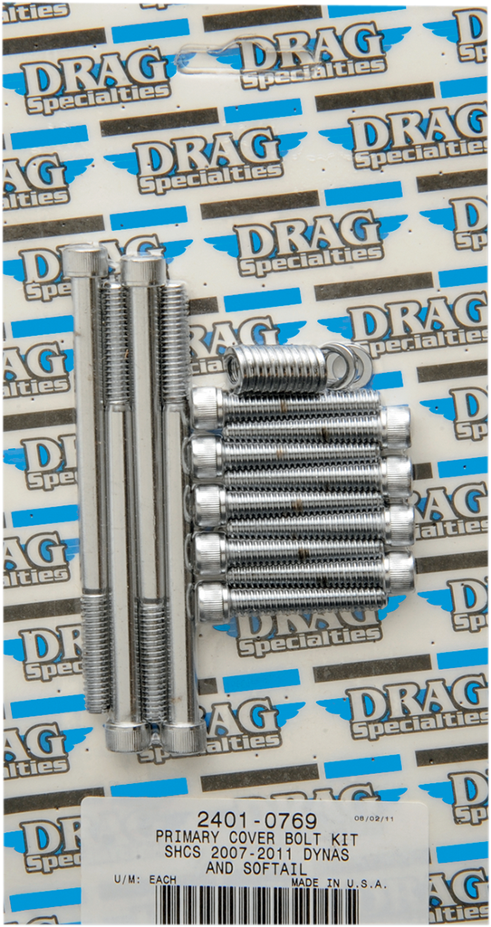 DRAG SPECIALTIES Bolt Kit Motor Knurled 07-17 ST Bolt Set - Team Dream Rides