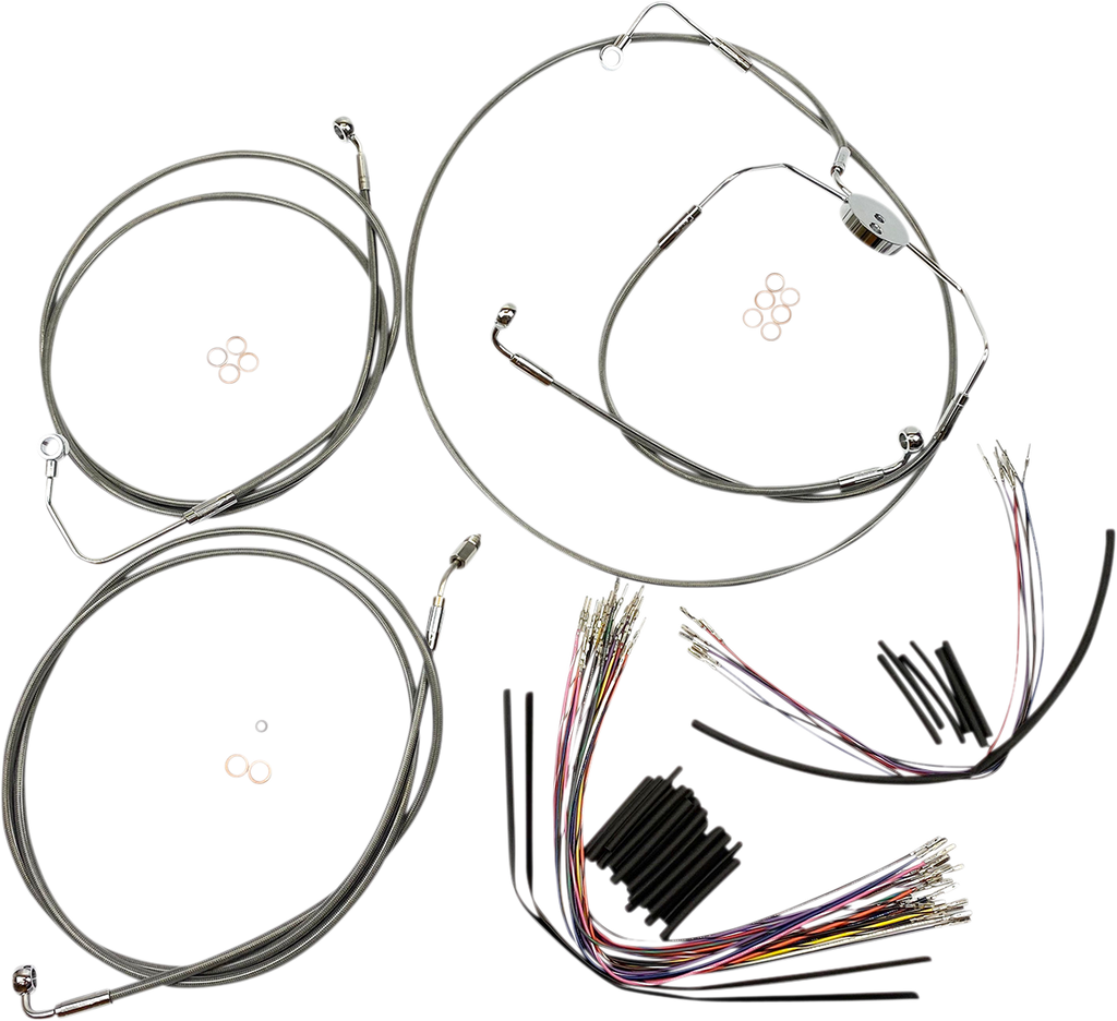 MAGNUM Stainless Steel XR Control Cable Kit XR Handlebar Installation Kit - Team Dream Rides