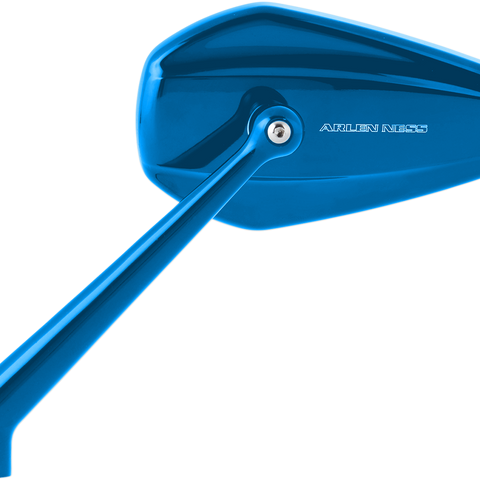ARLEN NESS Mini Stocker Left Mirror - Blue Mini Stocker Mirror - Team Dream Rides
