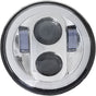 5 3/4" LED HEADLIGHT WITH FULL HALO CHROME - Team Dream Rides