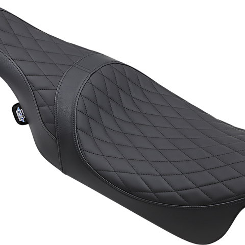 DRAG SPECIALTIES SEATS Caballero Diamond Seat - FL Caballero 2-Up Vinyl Seat - Team Dream Rides