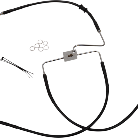 DRAG SPECIALTIES Brake Line - XLCX - Black Standard Length Brake Line Kit - Team Dream Rides