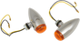 DRAG SPECIALTIES Bullet LED Marker Lights - Smooth - Amber Chrome Marker Lights — Marker Light - Team Dream Rides