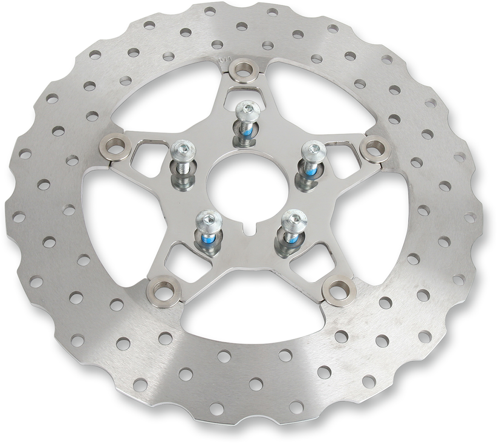 EBC Brake Rotor - Polished Carrier - FSD011C FSD Series Stainless Steel Front Brake Rotor for Big Twins - Team Dream Rides