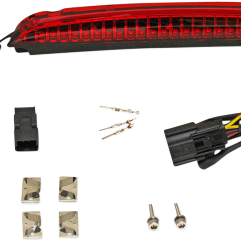 CUSTOM DYNAMICS Luggage Rack Light Bar - Red Luggage Rack LED Light Bar - Team Dream Rides