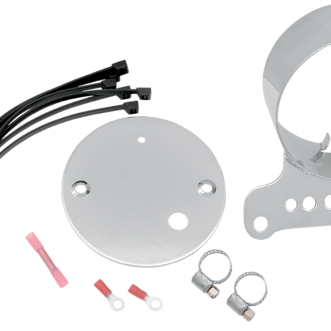 DRAG SPECIALTIES Single Gauge Bracket - Chrome Gauge Bracket - Team Dream Rides