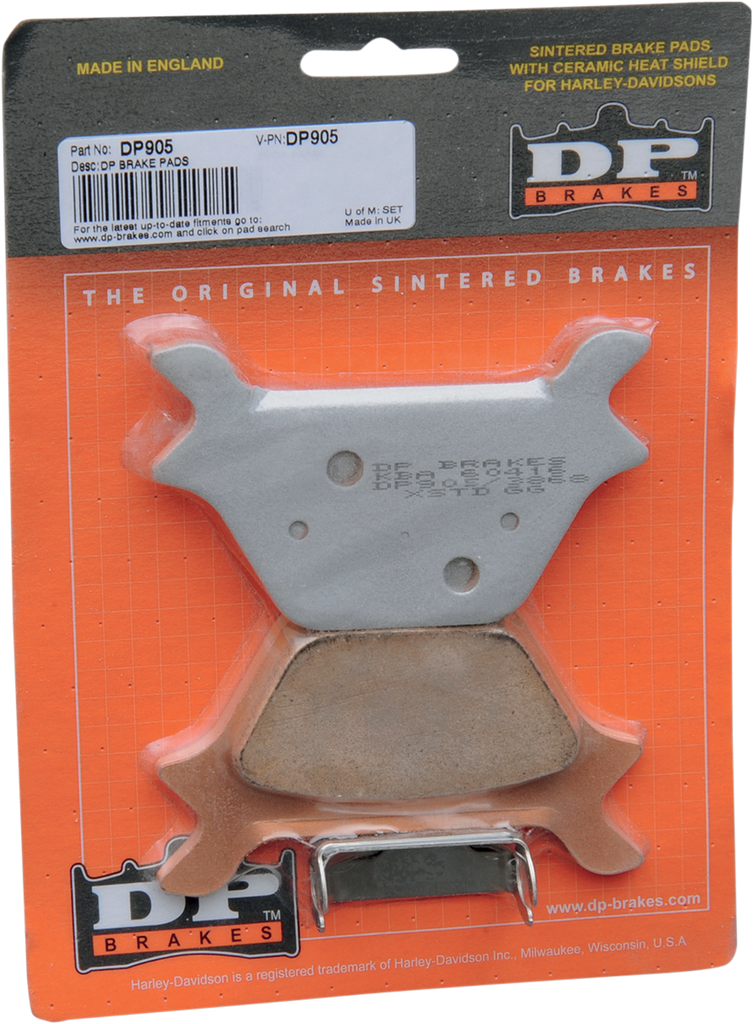 DP BRAKES Sintered Brake Pads - DP905 Sintered Metal Harley/Buell Brake Pads - Team Dream Rides