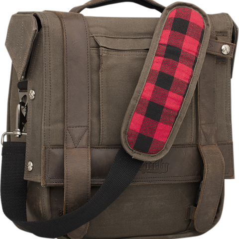 BURLY BRAND Saddlebag - Waxed Cotton Voyager Saddlebag - Team Dream Rides