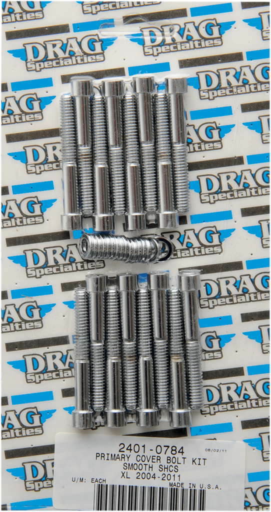 DRAG SPECIALTIES Bolt Kit Primary Smooth XL 04-17 Bolt Set - Team Dream Rides