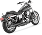 VANCE & HINES Twin Slash Mufflers - Black 3" Round Twin Slash Slip-On Mufflers - Team Dream Rides
