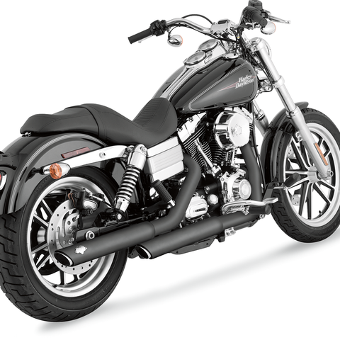 VANCE & HINES Twin Slash Mufflers - Black 3