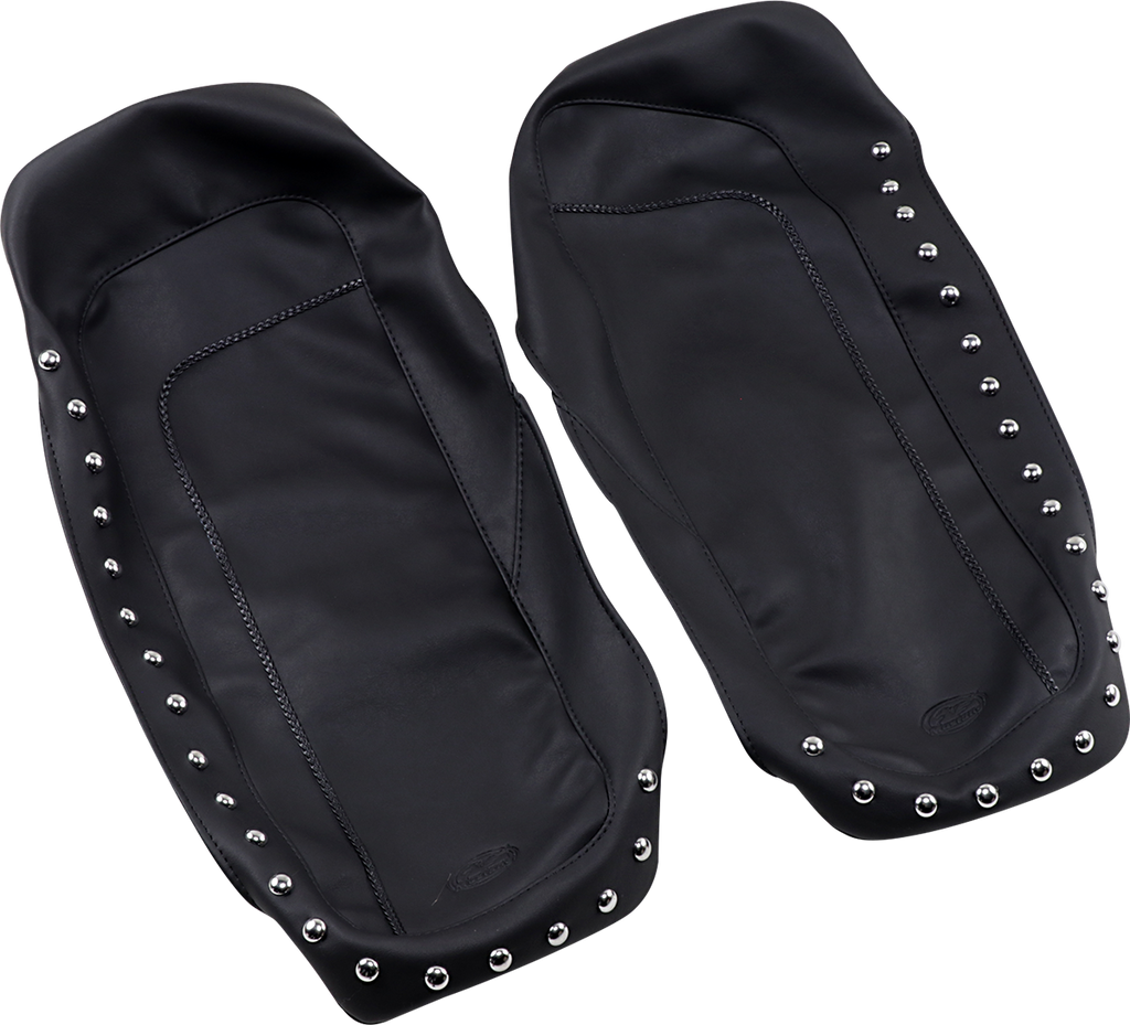 MUSTANG Saddlebag Cover Lid - Studded - FL Studded Saddlebag Lid Cover - Team Dream Rides