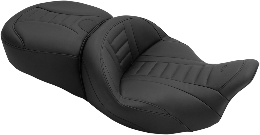 MUSTANG Deluxe Touring Seat - FLH One-Piece Deluxe 2-Up Touring Seat - Team Dream Rides
