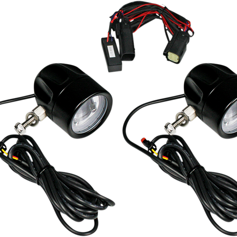 CUSTOM DYNAMICS LED Fog Light - SS6 - Black ProBEAM® LED Halo Fog Lamps - Team Dream Rides