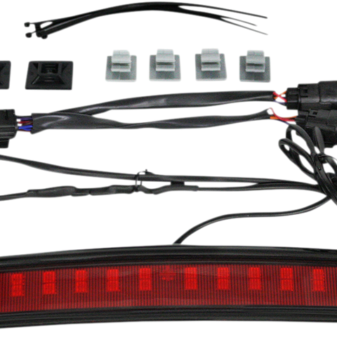 CUSTOM DYNAMICS Tour Pack Lid Light - Black/Red High Mount Tour Pak (HMT) LED Light - Team Dream Rides