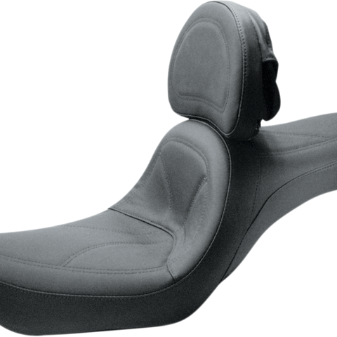 SADDLEMEN King Seat - Backrest - Dyna King 2-Up Seat - Team Dream Rides