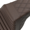 SADDLEMEN Step Up Seat - Tuck and Roll/Lattice Stitched - Brown Step Up Seat — Tuck and Roll/Lattice Stitched - Team Dream Rides