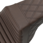 SADDLEMEN Step Up Seat - Tuck and Roll/Lattice Stitched - Brown Step Up Seat — Tuck and Roll/Lattice Stitched - Team Dream Rides