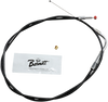 BARNETT Extended 3" Black Throttle Cable for '02 - '07 FLHR Black Vinyl Throttle/Idle Cable - Team Dream Rides