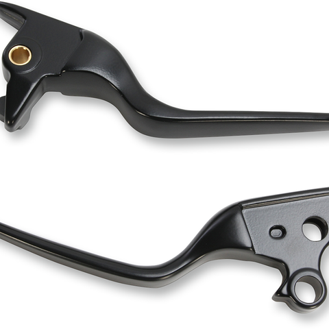 DRAG SPECIALTIES Black Lever Set Wide Blade Lever Set - Team Dream Rides