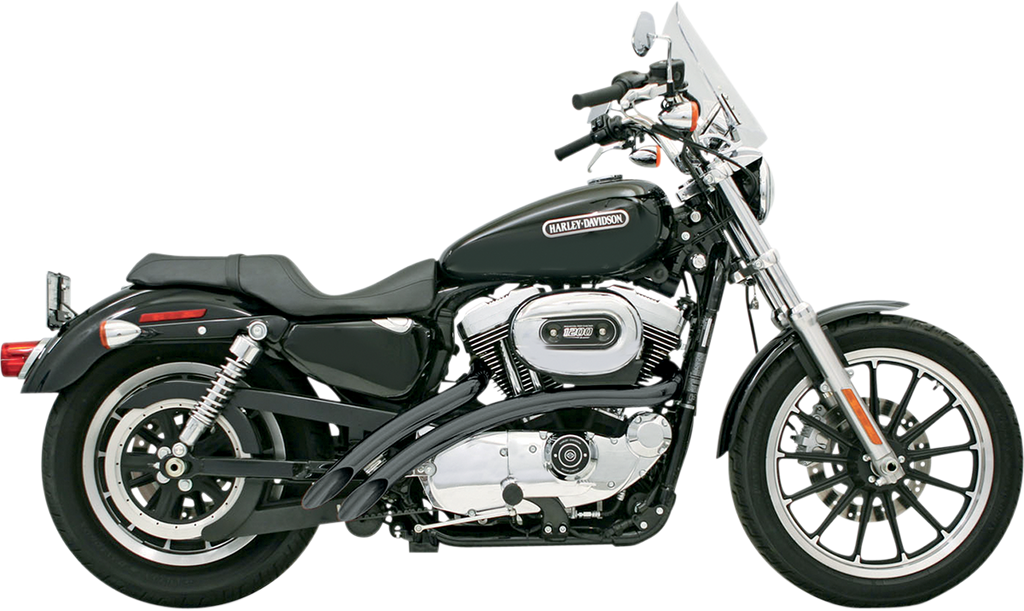 BASSANI XHAUST Radial Sweeper Exhaust - Black - '07-'13 XL Radial Sweeper Exhaust - Team Dream Rides