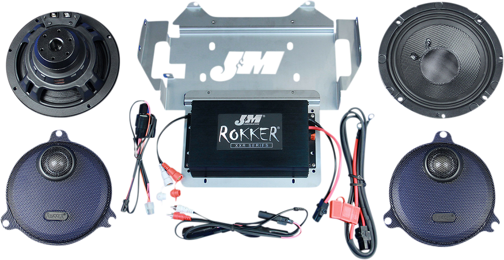 J & M 400w 2-CH Amplifier/Speaker Kit - 14-20 Street Glide/Ultra Stage-5 Rokker® XXR 400W Speaker/Amplifier Kit - Team Dream Rides