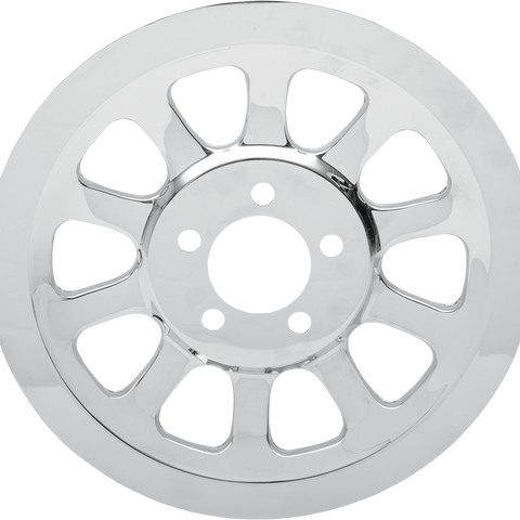 DRAG SPECIALTIES Rear Pulley Insert - FXD '07-'17 Chrome Outer Rear Pulley Insert - Team Dream Rides