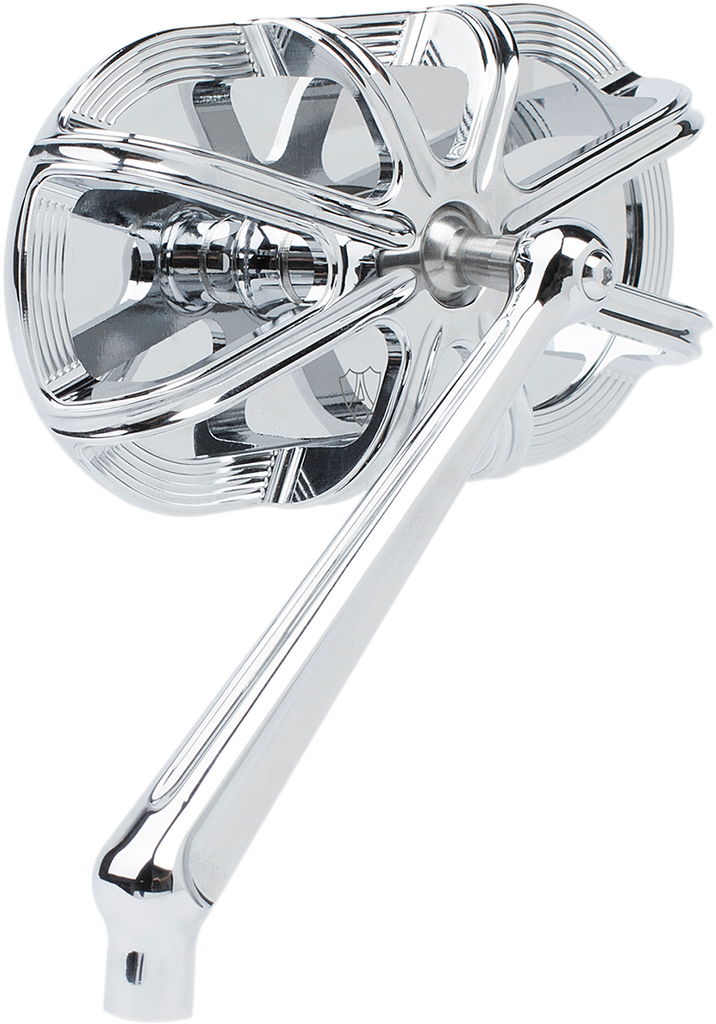 ARLEN NESS 10 Gauge Mirror - Chrome - Left Caged Series Mirror - Team Dream Rides