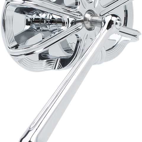 ARLEN NESS 10 Gauge Mirror - Chrome - Left Caged Series Mirror - Team Dream Rides